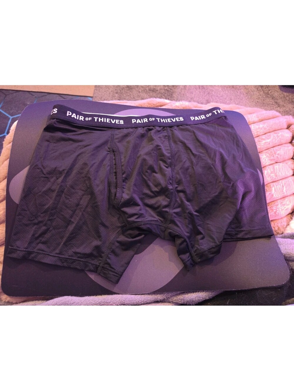 Pair Of Thieves Men's Super Fit / Soft Boxer Briefs Black Medium 1Pk